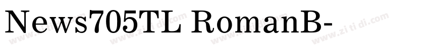 News705TL RomanB字体转换